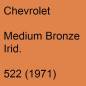 Preview: Chevrolet, Medium Bronze Irid., 522 (1971).